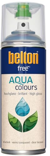 belton free Wasserlack Klarlack hochglänzend, farblos, 400 ml - Geruchsneutral