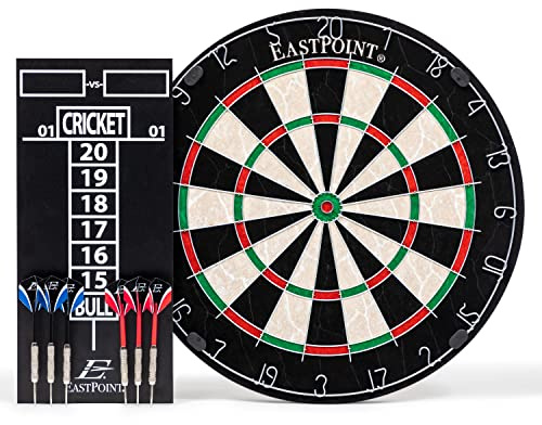 EastPoint Sports Dartboard with Scoreboard Set - Includes 3 Darts