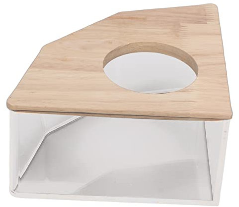 Haustier Hamster Badezimmer, Hamster Bad Sandbad-Container für Hamster Transparentes Design Hamster Toilette Mit Abnehmbarem Deckel für Gerbil Kleintiere