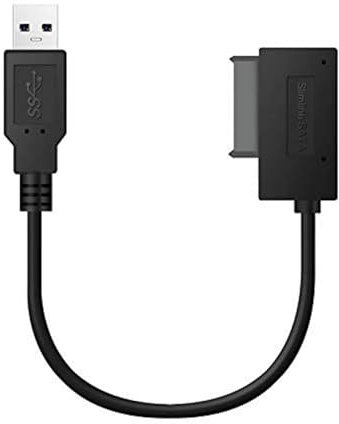 Xingdianfu USB 3.0 a 7 + 6 13 pin slender SATA CABLE Adapter para la unidad de CD DVD ROM de la computadora portátil