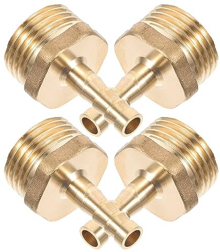 Angoily 4pezzi Raccordo Pex Da Connettore Tubo Flessibile in Massiccio Filettatura Conica Resistente Usura Per Idraulica Camper Facile Installazione Connessione Sicura