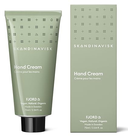 Skandinavisk FJORD Hand Cream, Scent Notes: Green Apple, Pear Blossom, Orchard Fruits and Redcurrants, Vegan Formula, 75 ml