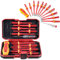 13 pièces Kit Tournevis Isolé VDE, Coffret Tournevis Aimanté Electricien, Jeu de Tournevis Torx Interchangeables avec Testeur de Tension, Outils de Réparation Manuels Durables