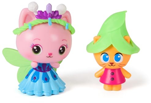 DREAMWORKS GABBY'S DOLLHOUSE: The Film Queen Kitty Fairy & Kitten Gnome Figure Set with 2 Accessories, for Children from 3 Years