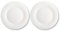 AC - Pack de 6 Platos Llanos - Modelo Elba - Ø 20 cm - Vidrio Opal - Apto para lavavajillas y microondas - Ideal para el hogar, Cocina y hostelería