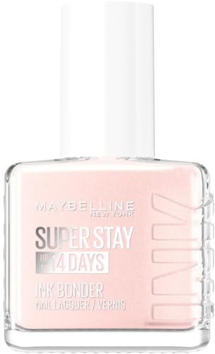 Maybelline New York Super Stay Ink Bonder Nail Lacquer, Hard Gel-Like Colour, Chip-Resistant, Up to 14 Day Wear, Shade 78: Porcelain, 12ml