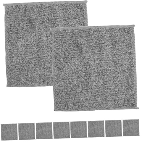 Mobestech Reinigungstücher Mikrofaser 10 Stück Küchentücher mit Ölresistenter Oberfläche und Verstärktem Rand für Küche Saugfähige Haushalts Spültücher 20x20 cm