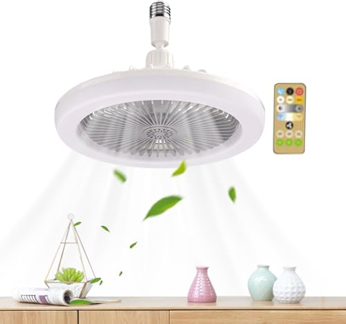Takfläktar med Inbyggd Belysning | Takmonterad Belysning Med Fläkt - Dimmerbar Lamp Med Fjärrkontroll För Sängrum Vardagsrum Barnrum Inomhus