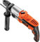 Black+Decker 2-Gang Schlagbohrmaschine (850 Watt, 13mm Metall-Schnellspannbohrfutter, Konstanter Rechts-/Linkslauf, Griffgummierung, Zweihandgriff mit Tiefenanschlag und Koffer), KR8542K-QS