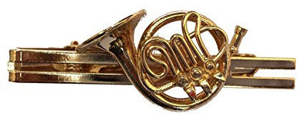 Miniblings Cor chromatique Cor d'harmonie boîte épingle pince à cravate plaquée musique en laiton - Bijoux Fashion main I Cravate épingle pince à cravate Cravate bijoux Mr hommes bijoux clip