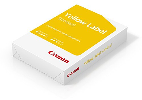 Canon Yellow Label Standard A4 White Printer Paper 80gsm - 1 Ream of 500 Sheets