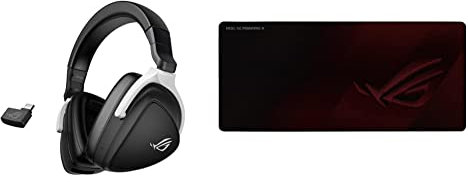 ASUS ROG Delta S Wireless Gaming Headset & ROG Scabbard II Gaming Mauspad