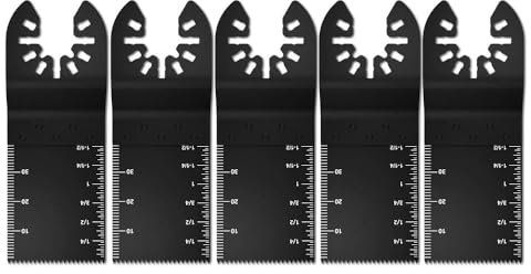 5 hojas de sierra multiherramienta, accesorios de madera, metal y plástico, multimaster, multimaster, accesorios oscilantes, liberación rápida universal para Bosch Fein Multimaster Multitalent