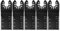 Pack of 5 Multitool Saw Blades Accessories, Wood Metal Plastic Multimaster Saw Blades Multifunctional Tool Oscillating Accessories Universal Quick Release for Bosch Fein Multimaster Multitalent