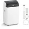 JustSmart Condizionatore Portatile 12000 BTUs 3 in 1, Raffreddamento, Display Digitale e Telecomando, Ventilatore con 3 Velocità, Deumidificatore 45L/giorno, Timer 24 Ore per Ambienti Domestici