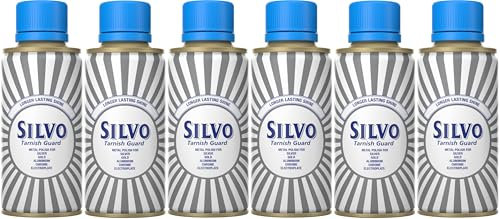 Silvo Tarnish Guard Metal Polish I All Purpose Metal Polish – For Silver, Gold, Aluminium, Chrome & Electroplate I Size: 175ml (Pack of 6)