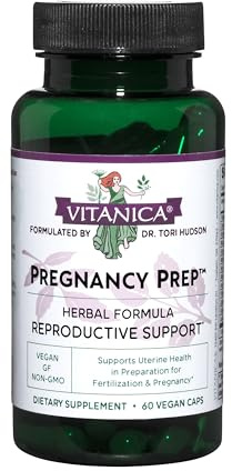 Vitanica Pregnancy Prep, Reproductive System Support, Vegan, 60 Capsules