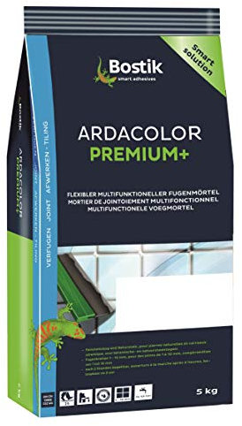 Bostik Ardacolor Premium Fuge plus Fliesen Naturstein Fugenmörtel 5Kg silbergrau