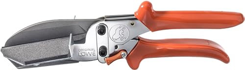 Original Löwe - Tijeras profesionales para cables 3.606/HÜ con palanca y 90 grados de golpes para uso profesional, para cortes precisos en listones de plástico, conductos de cables de PVC