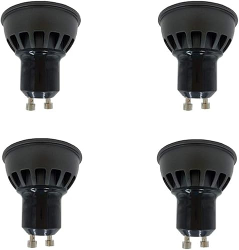 K JINGKELAI GU10 LED Spotlight Bulbs 5 Watt, 50W Halogen Brightness, 3000K Warm White, Dimmable, Energy-Saving for Home, Office, Landscape & Track Lighting, Long Lifespan, Aluminum, 4-Pack