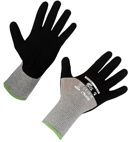 Towa Handschuh SG A187, Gr. 9/L Nitrilbesch., schwarz-grau