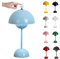 LED Flowerpot Tischlampe Kabellos mit Akku, Touch Dimmbar Flowerpot Lamp Pilz Lampe ​mit 3 Helligkeitsmodi, Dekorative Retro Schreibtischlampe für Schlafzimmer, Büro, Wohnzimmer ( Size : USB-Touch , C