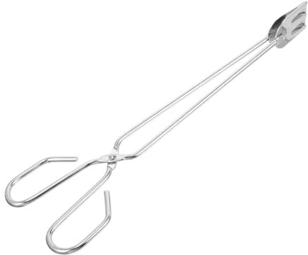 MAGICLULU Holzklauenzange Kaminholzzange Kaminzange Pinzette für lange Holzscheite Feuerstellenzange feuerzange grillwerkzeug draussen Kohleclip Backpapier Holzkohle Brennholzzange Eisen