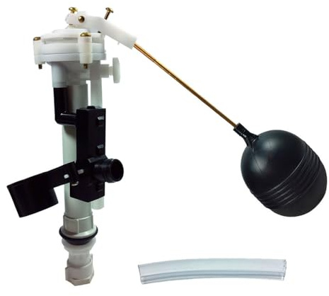 FlushLine Replacement Ballcock Fill Valve for Kohler 84499/9269 / 30673, Float Valve for Older Toilets, Heavy-Duty Code-Compliant Materials, Made in USA