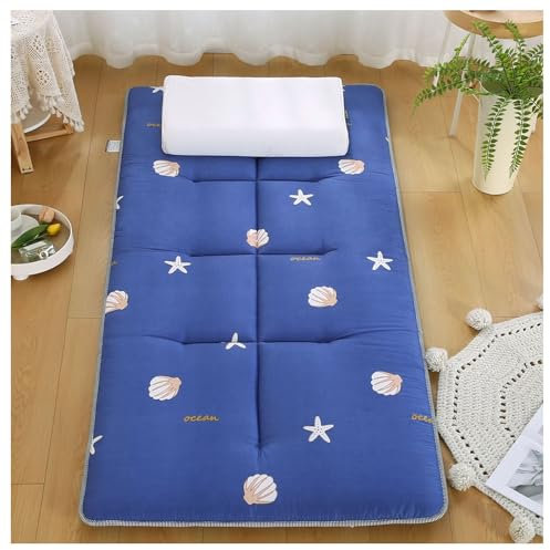 LXBche Japanische Bodenmatratzen gepolsterte Futon Matratze aufrollbare Tatami Matratze Thai Massagebett Matratze leicht zu verstauende Gästematratze atmungsaktive für Heimreisen Matratze (Color : O