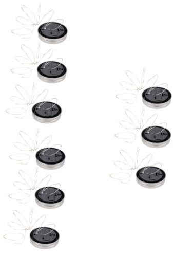 Mikikit 3sets Dekorative Outdoor Jar Laterne Solar Power Yard Solar Lampe Nacht Garten Decor 3 Stücke * 3