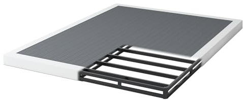 NHODIR Queen Box Spring 3 Inch Heavy Duty Box Spring Mattress Foundation, Metal Bed Base with Fabric Cover, Noise Free Easy Assembly