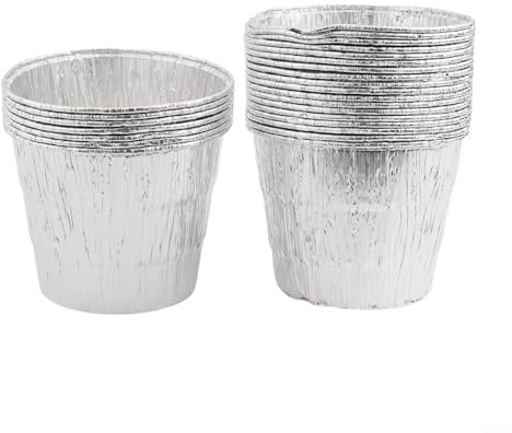 Hasaller Revêtement de seau de barbecue en feuille d'aluminium pour seau à graisse de barbecue, doublure de seau à graisse pour gril G-rease doublure jetable Drip Buc-ket Li-ner pour grilles Traeger
