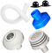 HEBEOT Kit adaptateur de tuyau de skimmer B, adaptateur de rechange pour piscine Intex Deluxe Surfaces Skimmer Adaptateur mural pour 25022E