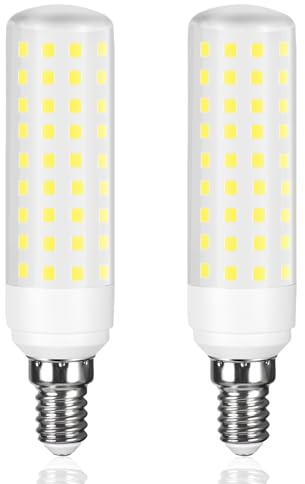 Karyoosi Bombilla LED E14 12W, 1450 Lúmenes, Luz Blanco Frío 6000K, Sustituye 100W, No Regulable, Sin Parpadeo, para Lámparas, Arañas, Campanas y Frigorífico 2 unidades