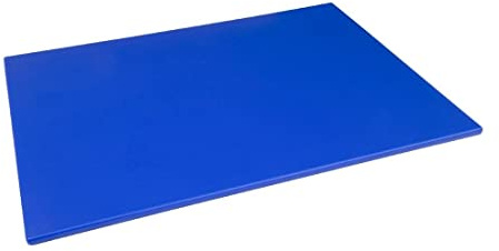 Hygiplas Tabla de cortar azul grande de baja densidad para pescado crudo - 60x45cm