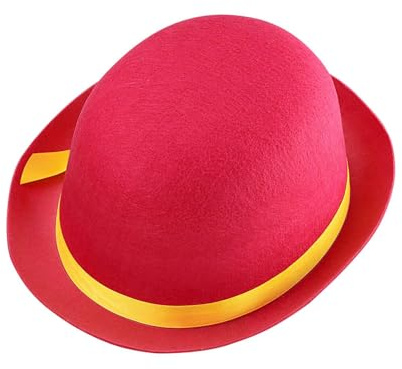 Widmann 32633 - Unisex Child Felt Bowler Hat, Clown, Circus, Carnival, Theme Parties, One Size, Pink Color