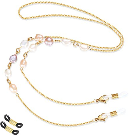 SAM & LORI Eyeglass Chain Strap Holder Necklace Women Reading Eyewear Retainer