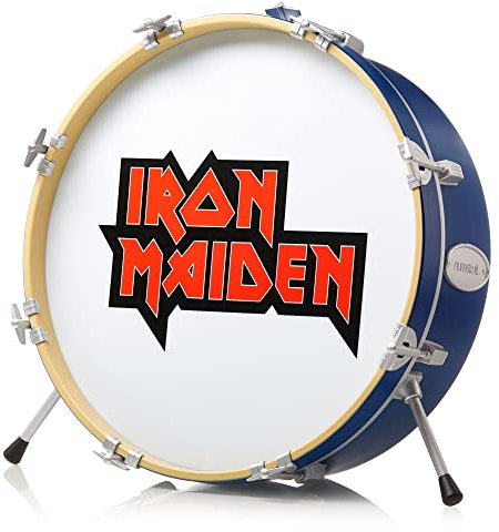 Numskull Iron Maiden 3D-Lampe in Trommelform, Schreibtischlampe für Schlafzimmer, Büro, Zuhause, Arbeitszimmer, Arbeit – Offizielle Handelsware von Iron Maiden