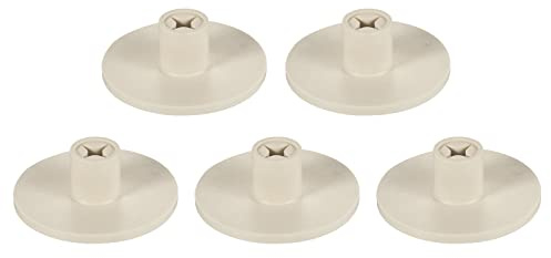 PATIKIL 0.8 Inch Plastic Golf Tee, 5 Pack Hollow Training Driving Range Tee Stable Ball Holder for Outdoor Indoor Hitting Mat, Beige