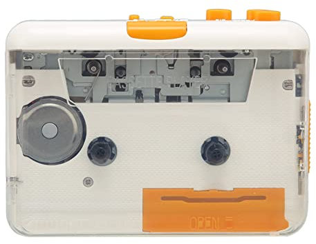 Kassettenspieler, tragbares Kassettenlaufwerk Kostenloser USB Kassetten zu MP3 Konverter mit Lautstärkeregler für Kopfhörer, Plug and Play Kassette mit klarem Klang für USB Laufwerk für CD