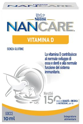 NESTLÉ NANCARE VITAMINA D Integratore Alimentare pediatrico per Lattanti e Bambini dalla nascita, Flacone 10ml