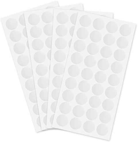 1000pcs Clear Retail Package Seals, 25mm Clear Round Adhesive Stickers Transparent Circle Wafer Seal Sticker Labels for Gift Box Packaging Envelopes