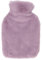 1 L Wärmflasche Mit Weichem Bezug, Handbettwärmer, Längere Wärme, Rutschfest, Abnehmbar, Waschbar, Verdickter PVC-Wärmbeutel Für zu Hause(lila)