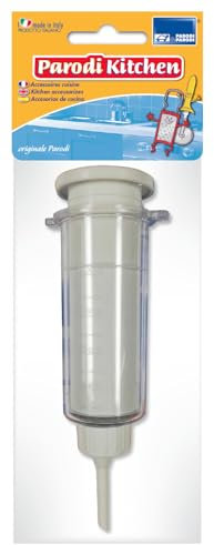 PARODI & PARODI - Siringa per Dolci e Decorazioni Torta Compleanno con 5 Beccucci, Accessori Cucina e Pasticceria per Farcire Muffin Cannoli Cupcake - Utensili Cucina Farcitura Dolce e Salata, 15x5 cm