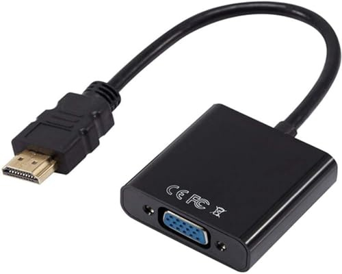 norrberg HDMI till VGA-adapter, omvandlare, HDMI-kabel, stöder Full HD, HDMI-kontakt till VGA-uttag