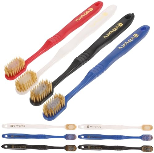FRCOLOR 10 Pièces Brosses à Dents Extra Souples Manche Confortable Et Antidérapant Couleurs Mélangées Soins Bucco-dentaires