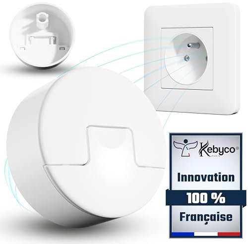 Nouveauté 2025 - Cache Prise Bébé FRANÇAIS Amovible - Anti Poussière - Anti Éclaboussure - Protection Prise Electrique.