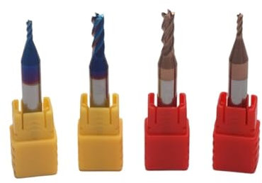 Fresa a Candela Fresa in Metallo Duro HRC55 HRC65 4 Taglienti Gambo da 6 mm Fresa Rivestimento in Lega Utensile da Taglio in Acciaio al tungsteno Lavorazione CNC Frese(3.175 * 2 * 12)