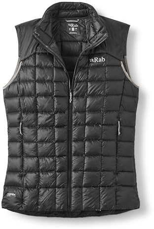 Rab Men's Mythic Vest- Down Insulated Windproof Gilet for Alpine Climbing, Skiing, & Mountaineering - Black - Large