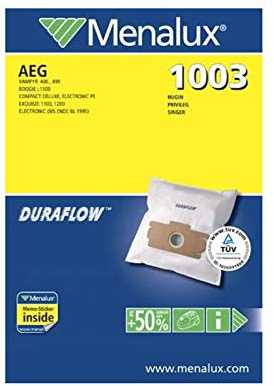 Menalux 1003, Duraflow, 5 Staubbeutel, Weiß